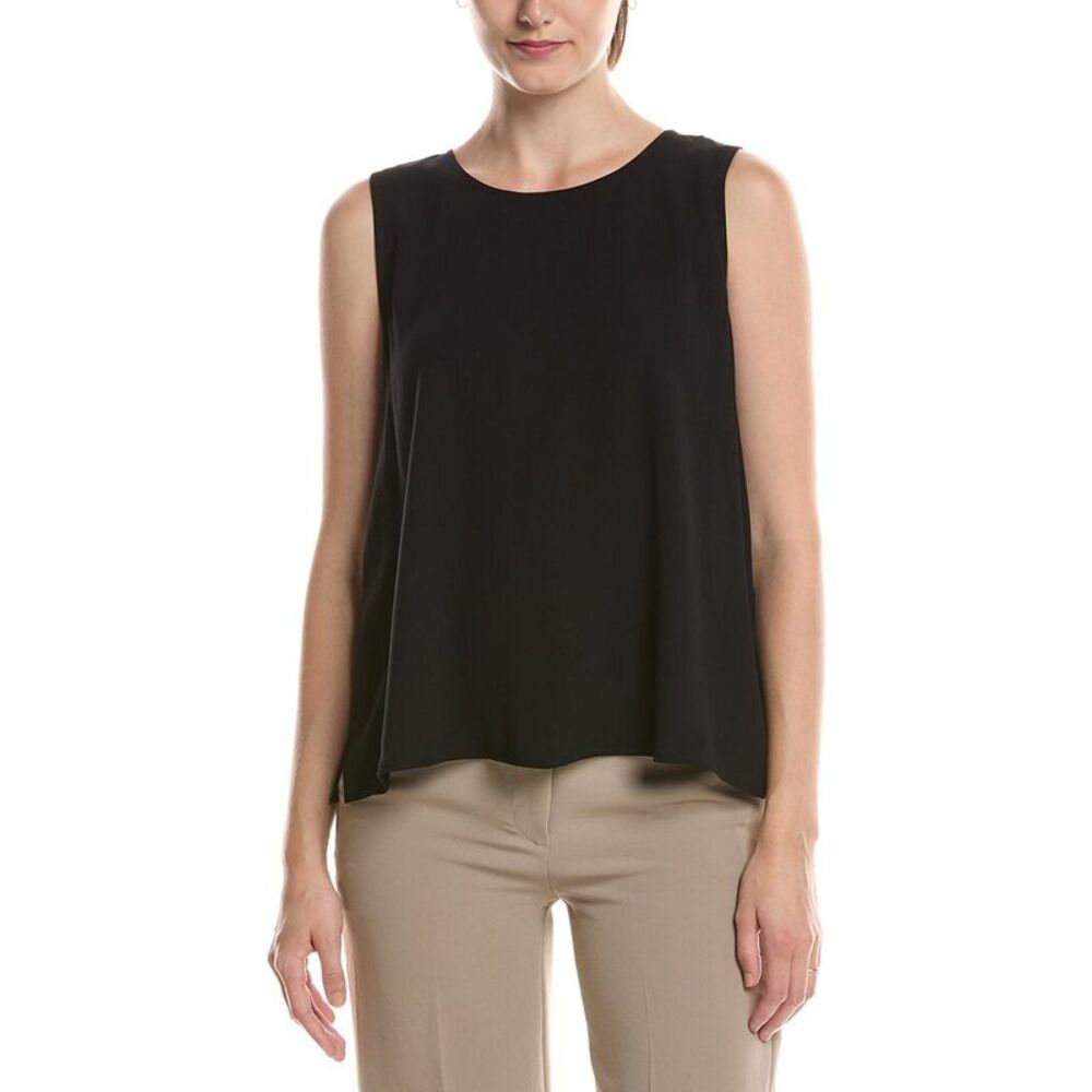 Eileen Fisher Womens  Silk Shell, Black
